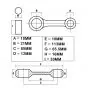 Connecting rod set Kreidler Top Racing