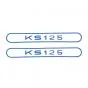 Stickerset Tank Zundapp KS125 Blue