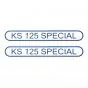 Stickerset Tank Zundapp KS125 Special Blue
