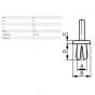 Click fasteners Plastic Nylon 4.8MM Black