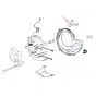 Choke rod guide on Crankcase Vespa Ciao