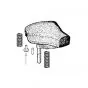 Mounting rubber Seat cover Citta/Ciao/Bravo