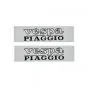 Tank sticker Set Vespa Piaggio Silver 2 Pieces