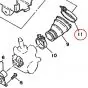Clamp Inlet funnel Filter side Yamaha DT50