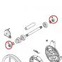 Front wheel axle nut Tomos M12X1 a Piece