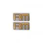 Stickerset Kreidler RM Gold on Silver 25X49MM