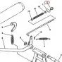 Brake rod/cable nut Yamaha FS1/DT/RD Original