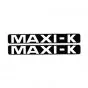 Stickerset Maxi-K Black/White 172X23MM