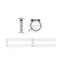 Exhaust clamp SS 43-47MM Zundapp KS80