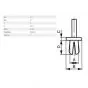 Click fasteners Plastic Nylon 6.2MM Black