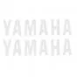 Stickerset Yamaha Word White 110X26MM