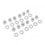 Cap nuts set Galvanized + Rings Kreidler rims 12 Pieces