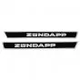 Tank stickerset Zundapp White band - 42.5CM