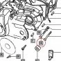 Engine bolt Engine mounting Tomos M8 X 65