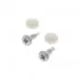Mounting set License plate White