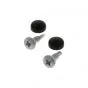 Mounting set License plate Black