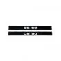 Sticker set Zundapp CS50 Black / White