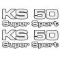 Stickerset Zundapp KS50 Supersport 4-Pieces
