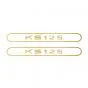 Sticker set Tank Zundapp KS125 Gold