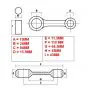 Connecting rod set Yamaha DT50 LC Top Racing