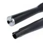 Exhaust Silencer Universal Cross Black 28MM 
