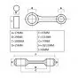 Connecting rod Zundapp KS100 4G 20MM