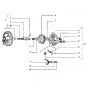 Rear hub parts Vespa Ciao