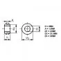 Grommet Black 22.0 X 25.5MM