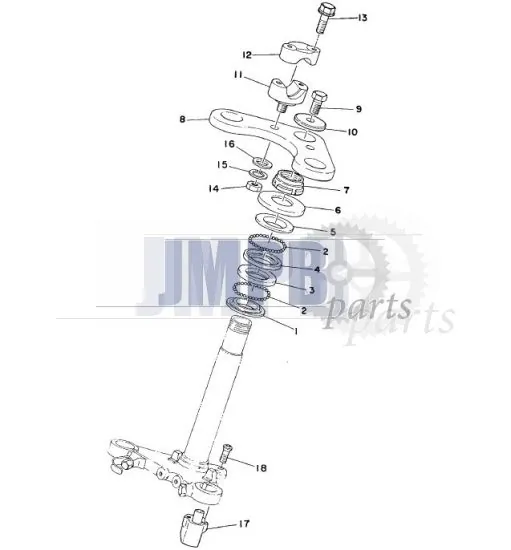 Steering head Yamaha FS1 DX