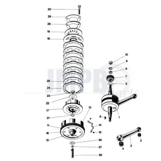 Clutch / Crankshaft Kreidler 5G Direct