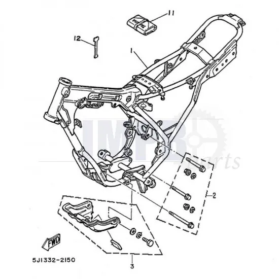 Frame Yamaha DT50MX
