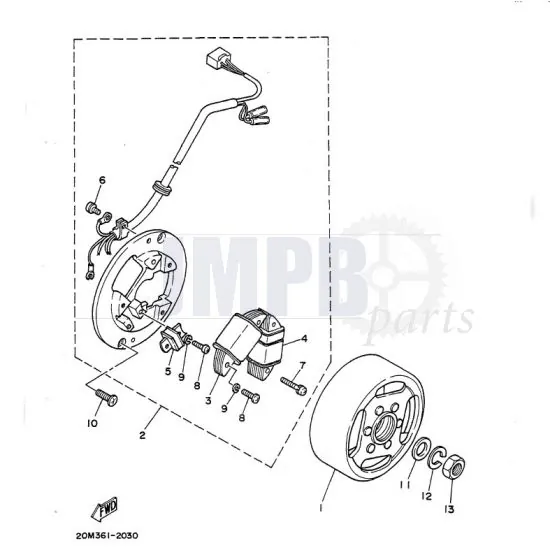 Ignition Electronic Yamaha DT50MX