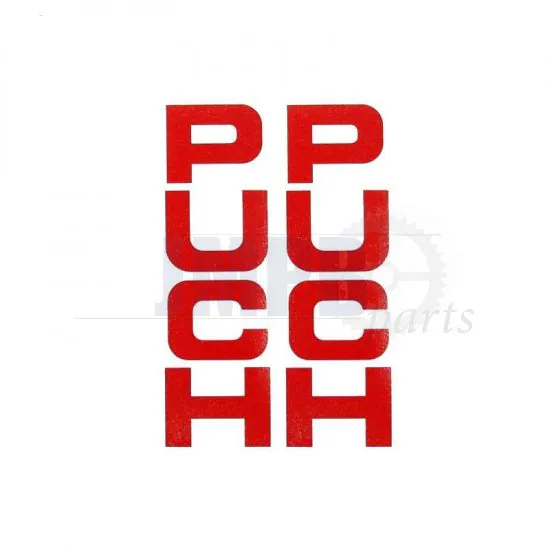 Stickerset Front fork Puch Maxi Red 26X94MM