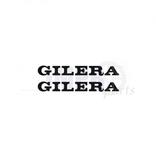 Stickerset Gilera Small Black 81X10MM