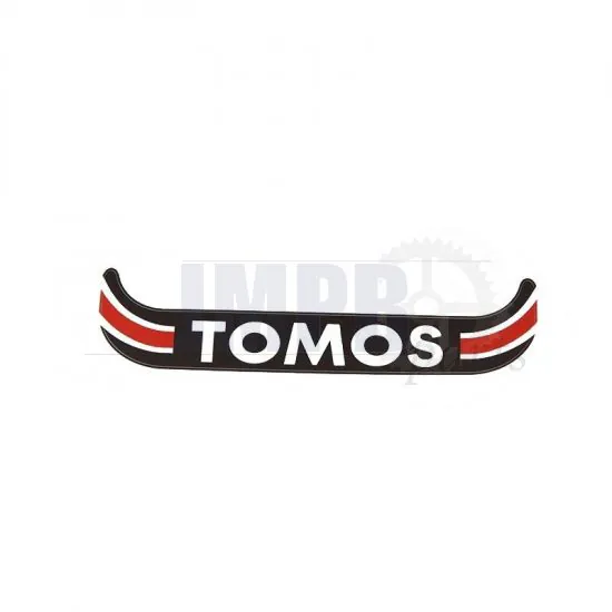 Sticker License plate holder Small Tomos Black/red