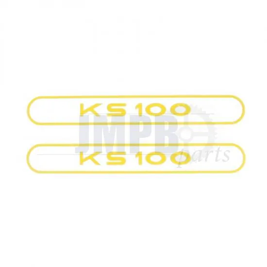 Stickerset Tank Zundapp KS100 Yellow