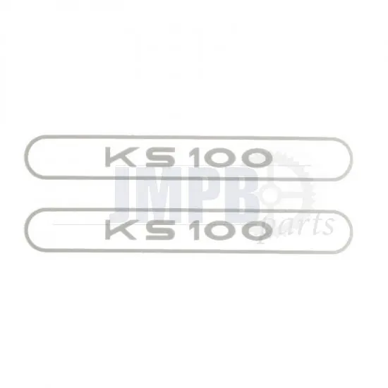 Stickerset Tank Zundapp KS100 Grey