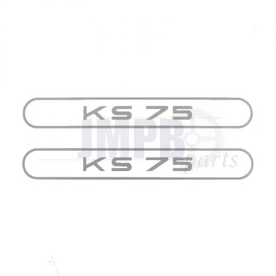 Stickerset Tank Zundapp KS75 Grey