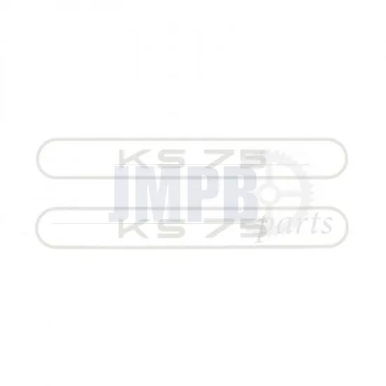Stickerset Tank Zundapp KS75 White