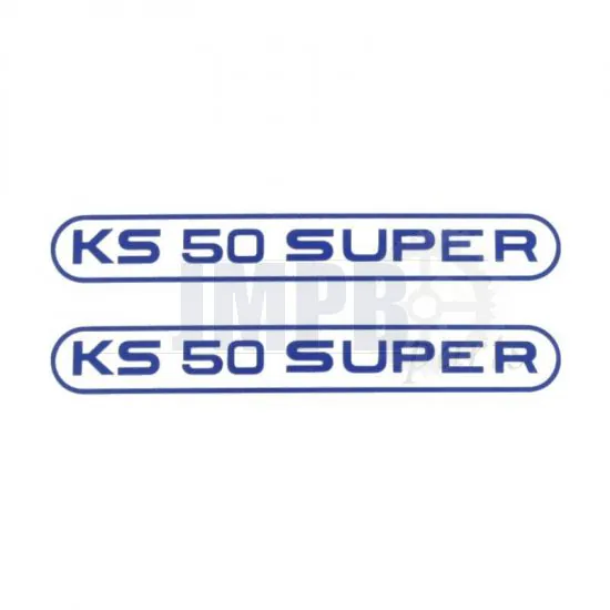 Stickerset Tank Zundapp KS50 Super Blue