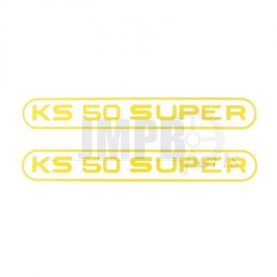 Stickerset Tank Zundapp KS50 Super Yellow