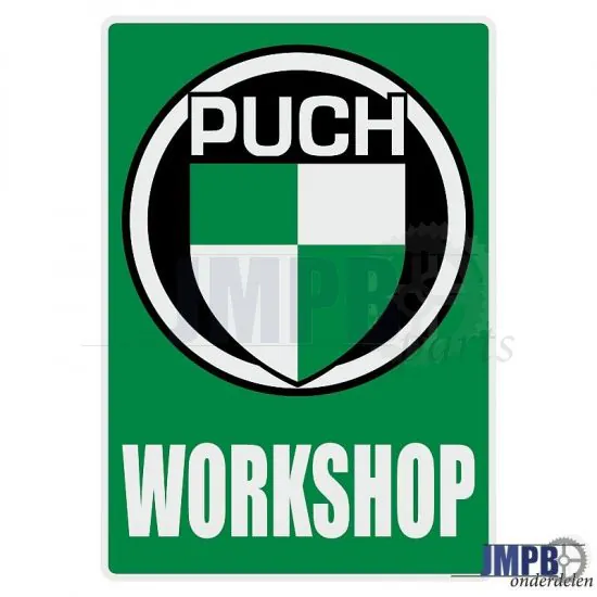 Workshop Sticker Puch English