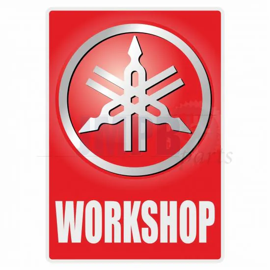 Workshop Sticker Yamaha English
