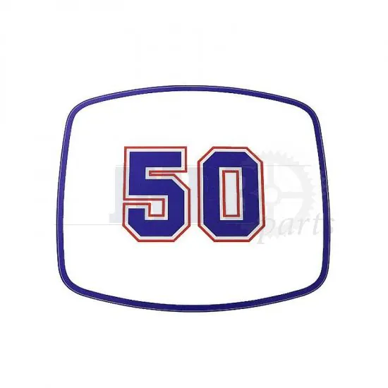 Sticker Headlight spoiler "50" Zundapp HAI