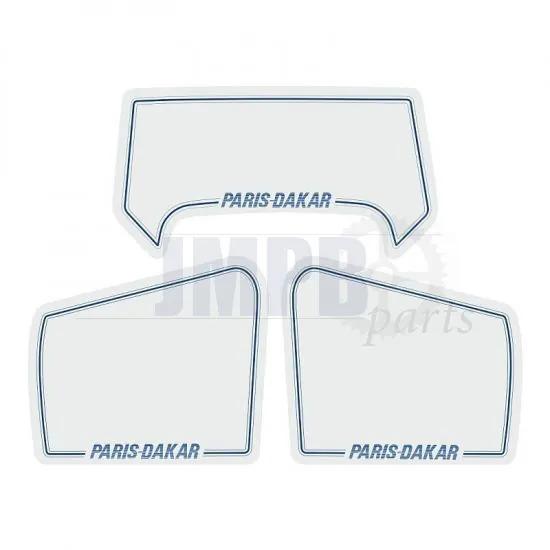 Stickerset Honda MT50 Paris Dakar White / Blue 3-Parts