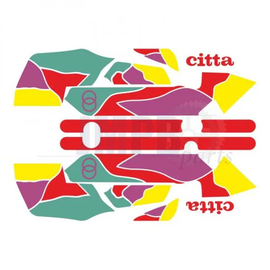 Stickerset Gilera Citta Funny Red
