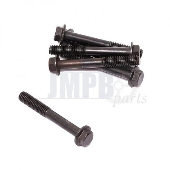 Flange bolt Black M6X45 Hex