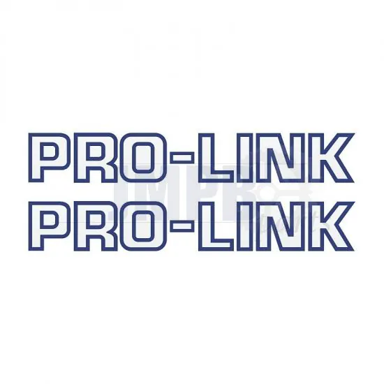 Stickerset Pro-Link Blue on Transparent 26CM