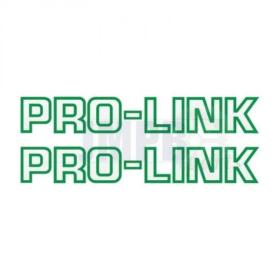 Stickerset Pro-Link Green on Transparent 26CM