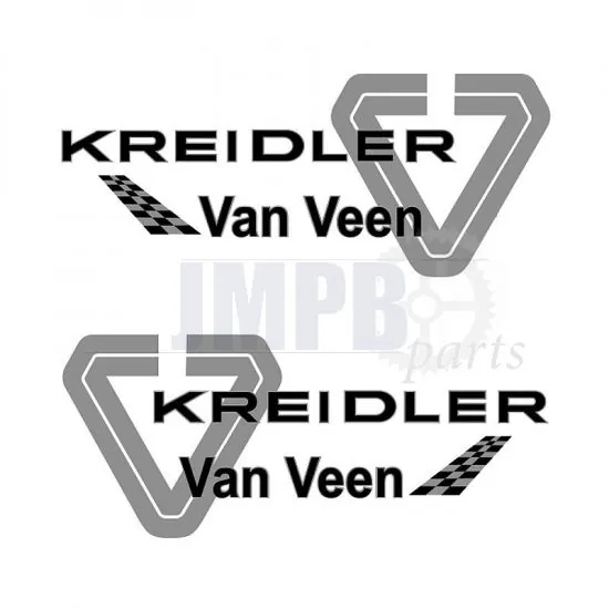 Stickerset Kreidler van Veen Silver Lined